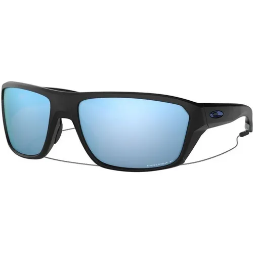 Rectangular Sunglasses with Blue Lenses , male, Sizes: 64 MM - Oakley - Modalova
