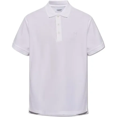 Poloshirt mit Logo , Herren, Größe: S - Burberry - Modalova