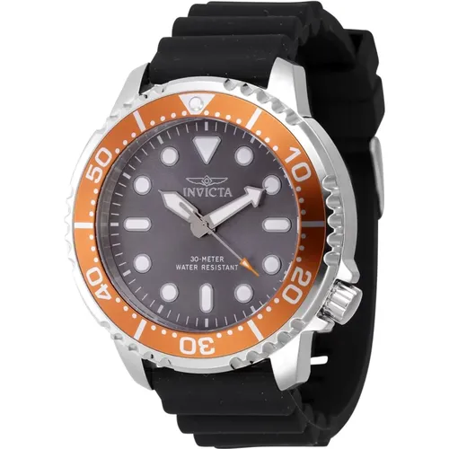 Pro Diver Quartz Watch - Grey Dial , male, Sizes: ONE SIZE - Invicta Watches - Modalova