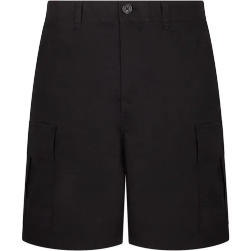 Schwarze Cargo Shorts , Herren, Größe: M - Selected Homme - Modalova