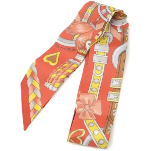 Pre-owned Scarves, female, , Size: ONE SIZE Pre-owned Silk scarves - Hermès Vintage - Modalova