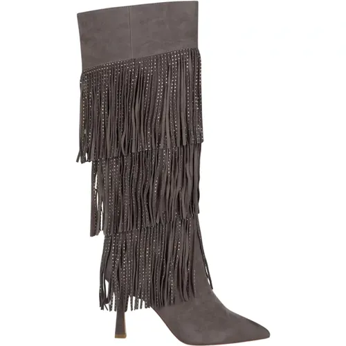 Fringed covered boot , female, Sizes: 5 UK, 4 UK, 6 UK, 7 UK - Alma en Pena - Modalova