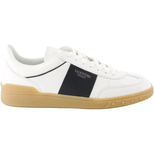 Nappa Leather Lace-Up Sneakers , male, Sizes: 8 1/2 UK, 7 UK, 11 UK, 9 UK, 9 1/2 UK, 7 1/2 UK, 8 UK, 6 UK, 10 UK - Valentino Garavani - Modalova