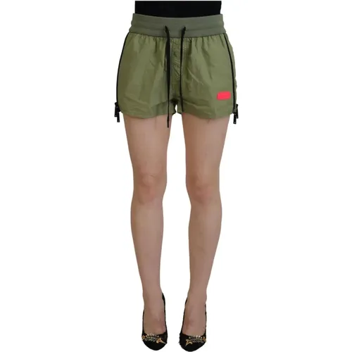Army Baumwoll-Shorts mit Kordelzug - Dsquared2 - Modalova