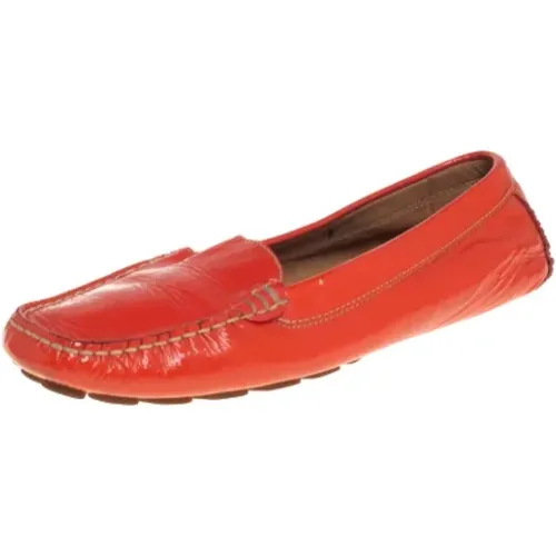 Pre-owned Flats, female, , Size: 8 1/2 US Pre-owned Leather flats - Salvatore Ferragamo Pre-owned - Modalova