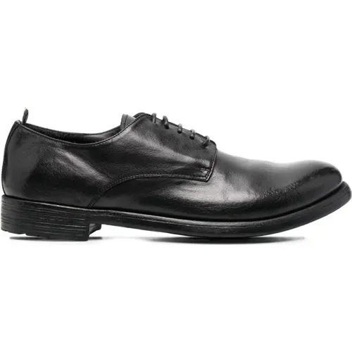 Schwarze Flache Schuhe Eleganter Stil , Herren, Größe: 45 EU - Officine Creative - Modalova