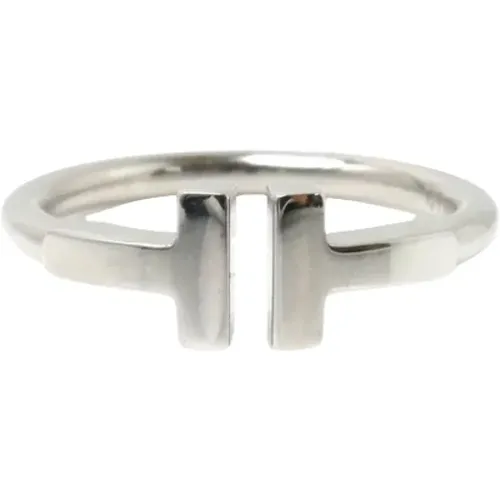 Pre-owned Jewellery, female, , Size: ONE SIZE Pre-owned White Gold rings - Tiffany & Co. Pre-owned - Modalova