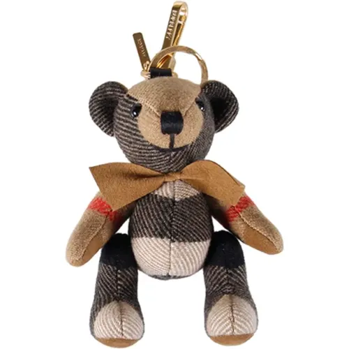 Keyrings, female, , Size: ONE SIZE Thomas Bear Charm - Burberry - Modalova