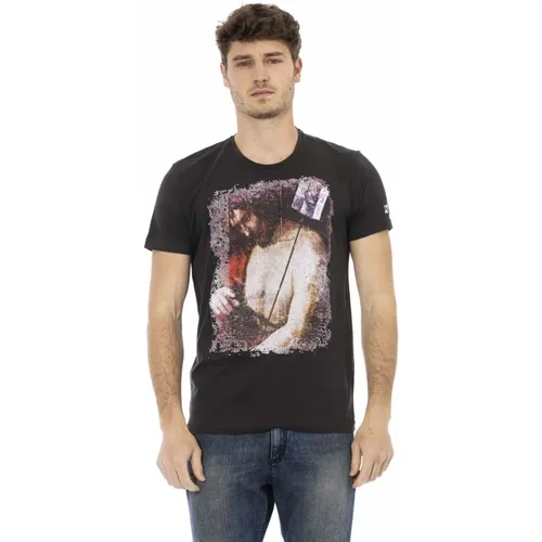 Casual Rundhals Kurzarm T-shirt , Herren, Größe: S - Trussardi - Modalova