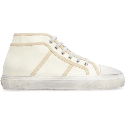 Mid-top Canvas Sneakers Kollektion , Herren, Größe: 41 1/2 EU - Dolce & Gabbana - Modalova