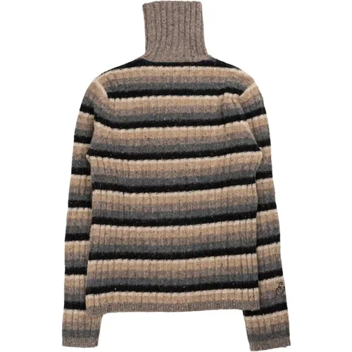 Turtlenecks, male, , Size: S Striped Wool Turtleneck Sweater - ERL - Modalova