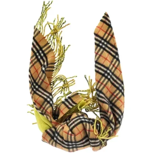 Pre-owned Scarves, female, , Size: ONE SIZE Pre-owned Cashmere scarves - Burberry Vintage - Modalova