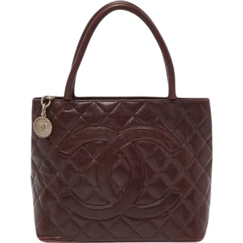 Pre-owned Leather totes , female, Sizes: ONE SIZE - Chanel Vintage - Modalova