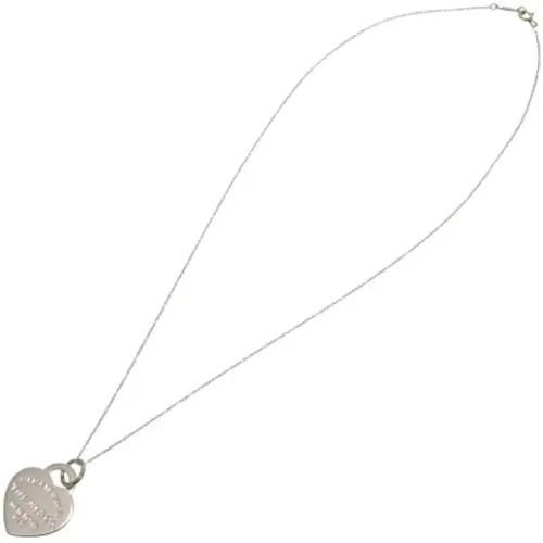 Pre-owned Jewellery, female, , Size: ONE SIZE Pre-owned Silver necklaces - Tiffany & Co. Pre-owned - Modalova