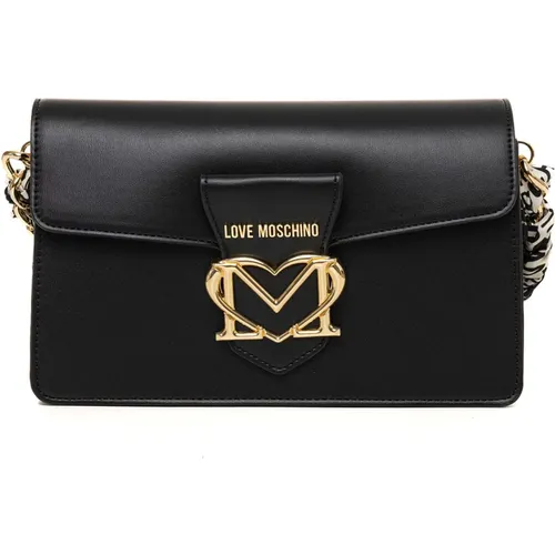 Shoulder Bags, female, , Size: ONE SIZE Chic Small Bag with Top Handle - Love Moschino - Modalova