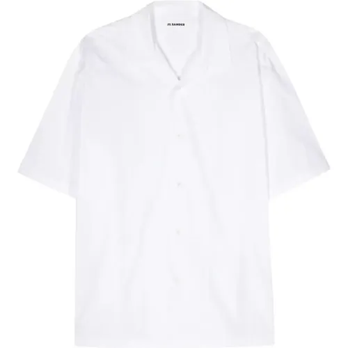 Weiße Popeline Hemd , Herren, Größe: 4XL - Jil Sander - Modalova