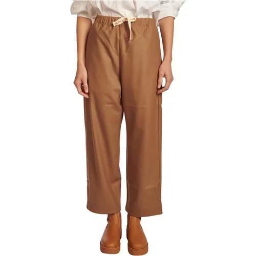 Wide Leg Camel Trousers , female, Sizes: S - Sofie D'hoore - Modalova