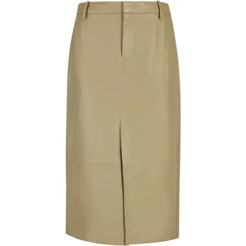 Leather Pencil Skirt , female, Sizes: XS, S - Vince - Modalova