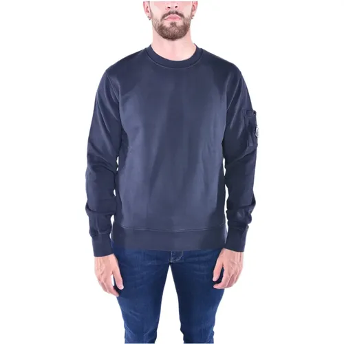 Diagonal Fleece Lens Sweatshirt , male, Sizes: L, XL - C.P. Company - Modalova