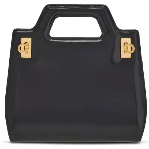 Gancini Tote Bag Leather , female, Sizes: ONE SIZE - Salvatore Ferragamo - Modalova