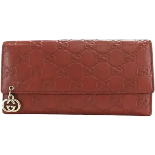 Pre-owned Leather wallets , female, Sizes: ONE SIZE - Gucci Vintage - Modalova