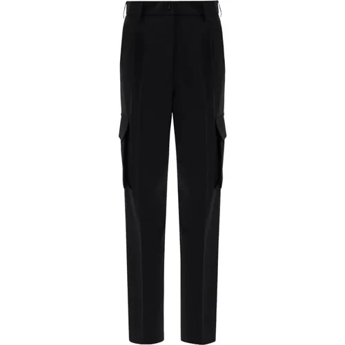 Slim-fit Trousers, female, , Size: XS High-Waist Cargo Trousers - Herno - Modalova