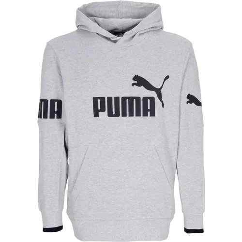 Hoodies, male, , Size: L Colorblock Hoodie with Hood and Pocket - Puma - Modalova