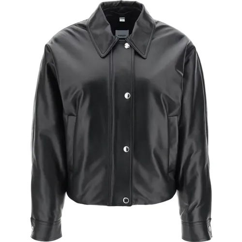 Leather Jackets,Bestickte EKD Lederjacke - Burberry - Modalova
