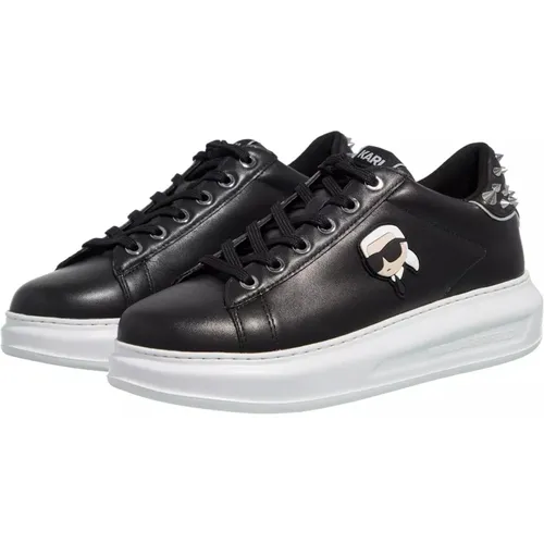 Stud Tab Leather Sneakers , female, Sizes: 4 UK, 5 UK - Karl Lagerfeld - Modalova