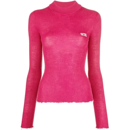 Basic turtleneck sweater , female, Sizes: M, S, XS - Gcds - Modalova