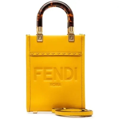 Pre-owned Mini Bags, female, , Size: ONE SIZE Pre-owned Leather handbags - Fendi Vintage - Modalova