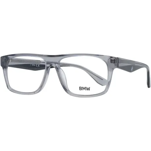 Sunglasses, male, , Size: ONE SIZE Grey Plastic Rectangle Optical Frames - BMW - Modalova