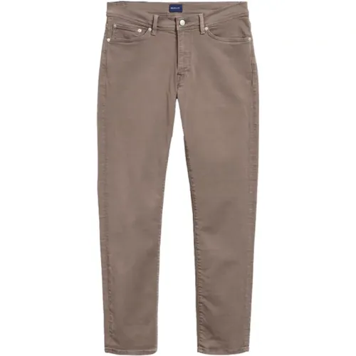 Stretchy Slim-Fit Jeans , Herren, Größe: W33 - Gant - Modalova