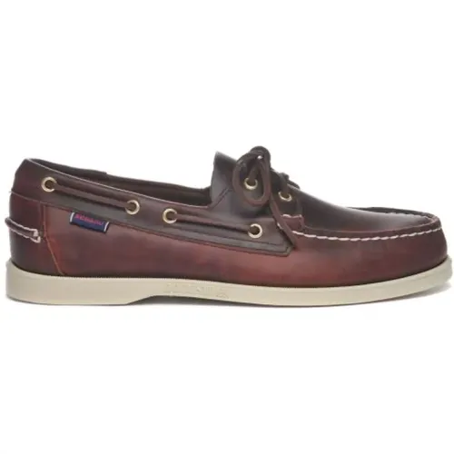 Sailor Shoes, male, , Size: 8 1/2 US Burgundy Loafer Shoes - Sebago - Modalova