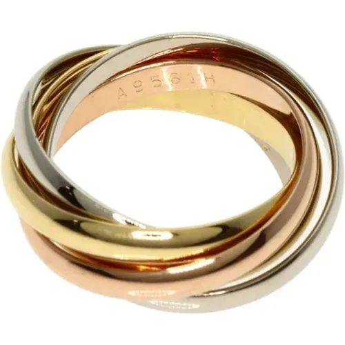 Pre-owned Rose Gold rings , female, Sizes: ONE SIZE - Cartier Vintage - Modalova