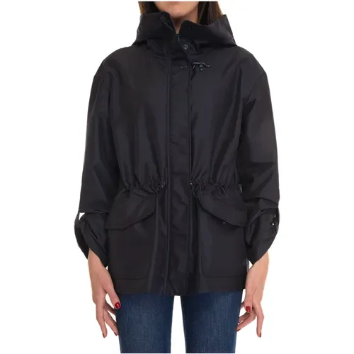 Hooded Parka Jacket with Drawstring Waist , female, Sizes: L, S, XL - Fay - Modalova