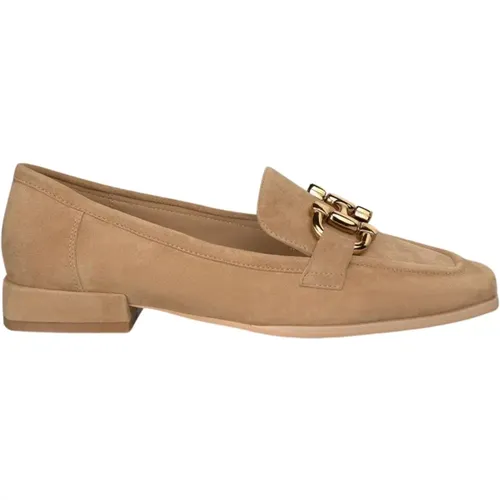 Square Toe Leather Loafers , female, Sizes: 8 UK, 4 UK, 6 UK, 9 UK, 7 UK, 5 UK - Alma en Pena - Modalova
