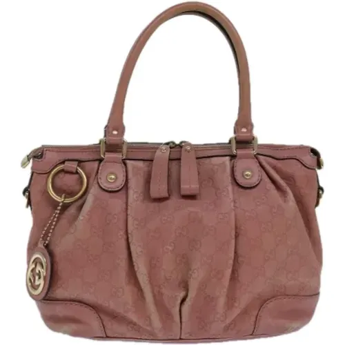 Pre-owned Tote Bags, female, , Size: ONE SIZE Pre-owned Leather gucci-bags - Gucci Vintage - Modalova