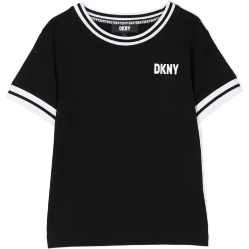 Schwarzes Tee Shirt 09B,Weißes Tee Shirt für Jungen - DKNY - Modalova