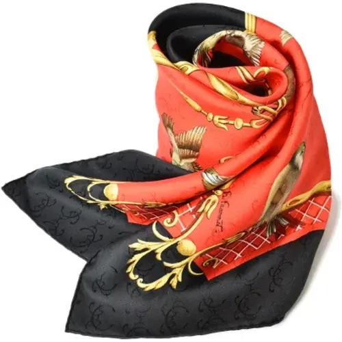 Pre-owned Canvas scarves , female, Sizes: ONE SIZE - Hermès Vintage - Modalova