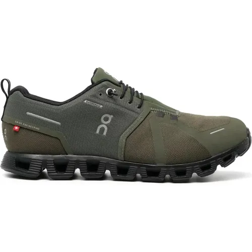 Olive /Black Waterproof Low-Top Sneakers , male, Sizes: 10 UK - ON Running - Modalova