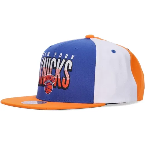 Caps, male, , Size: ONE SIZE NY Knicks Snapback Cap Blue/Orange - Mitchell & Ness - Modalova