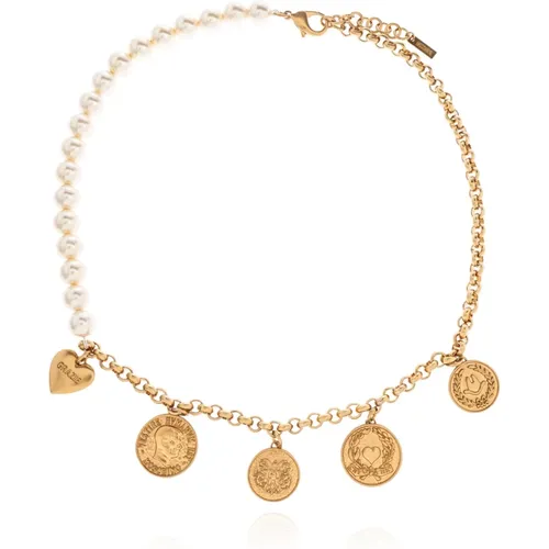 Necklaces, female, , Size: ONE SIZE Necklace with pendants - Moschino - Modalova
