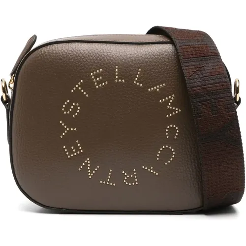 Braune Kameratasche,Mini Logo Schultertasche - Stella Mccartney - Modalova