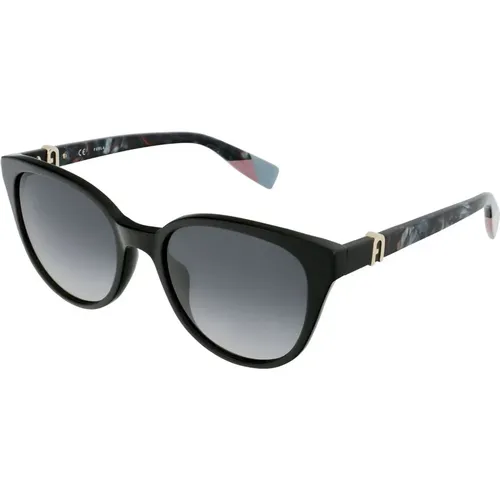 Schwarze Acetat-Sonnenbrille Degraded - Furla - Modalova