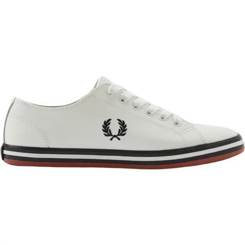 Classic Leather Sneakers with Laurel Embroidery , male, Sizes: 11 UK, 9 UK, 10 UK, 12 UK - Fred Perry - Modalova