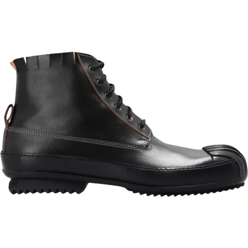 Leather High-Top Sneakers , male, Sizes: 8 UK - Maison Margiela - Modalova