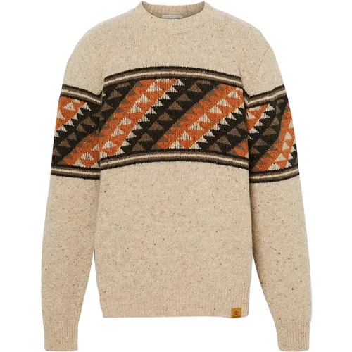 Fair Isle Herren Pullover,Nordischer Fair Isle Schwarzer Pullover - Timberland - Modalova