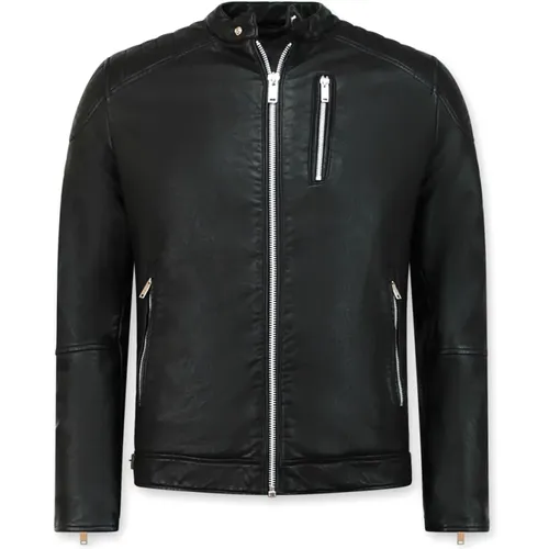 Leather jacket Men , male, Sizes: L, 2XL, M, S, XL - Enos - Modalova