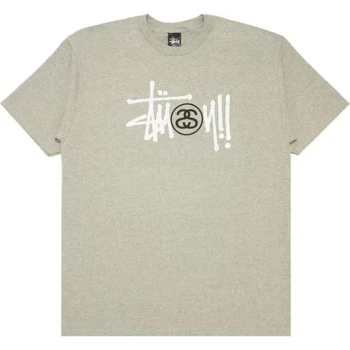 Graues Basic Logo Stock Tee Stüssy - Stüssy - Modalova